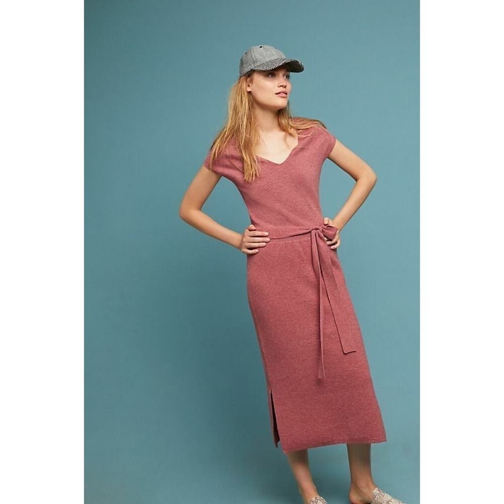 ANTHROPOLOGIE MATINEE SWEATER DRESS BY FROM THE HEART OF BUILDING 18 - Picture 1 of 9
